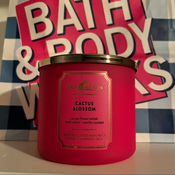 Bath & Body Works Accents Cactus Blossom Bath And Body Works White